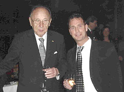 Hr. Radermacher mit Hans Dietrich Genscher 